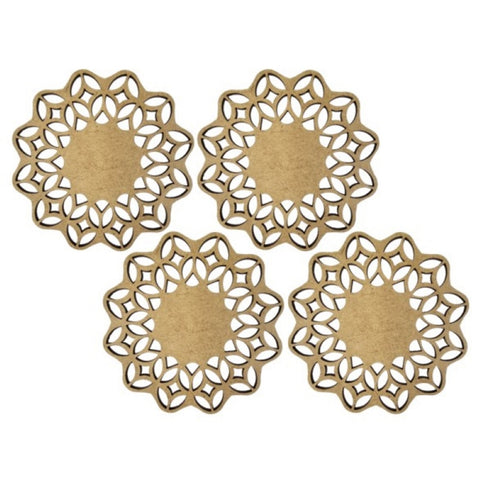 Floral Style Coasters (Set of 4)