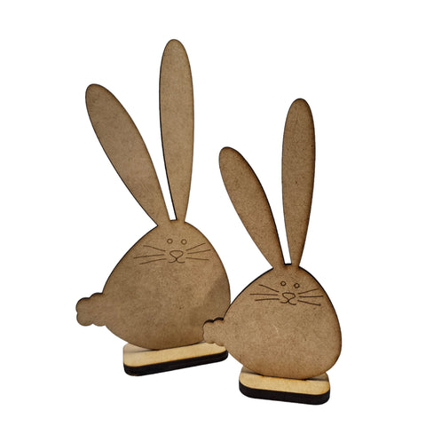 Charming Easter Bunny Pair Decorations (Set of 2)