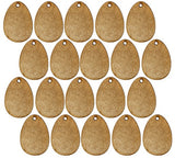 Easter Egg Blanks 3mm Blonde MDF with 4mm hole (Pack of 20)