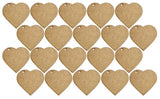 MDF Heart Keyring Blanks (Pack of 20)