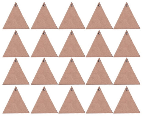 MDF Triangle Keyring Blanks (Pack of 20)