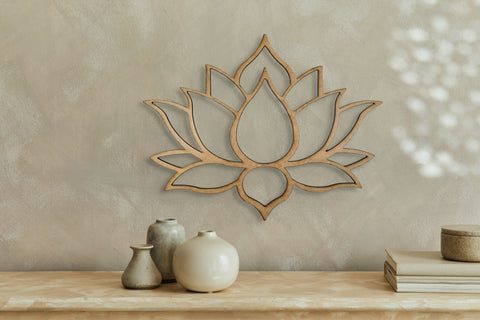 Lotus Flower (Plain) Wall Art