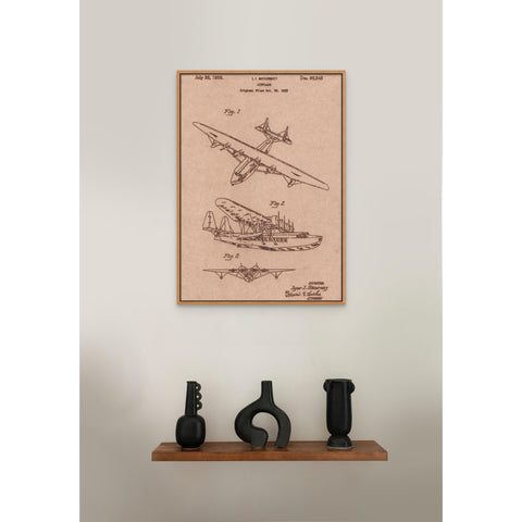 Vintage Patent Sketch Style Sikorsky Airplane - Unframed