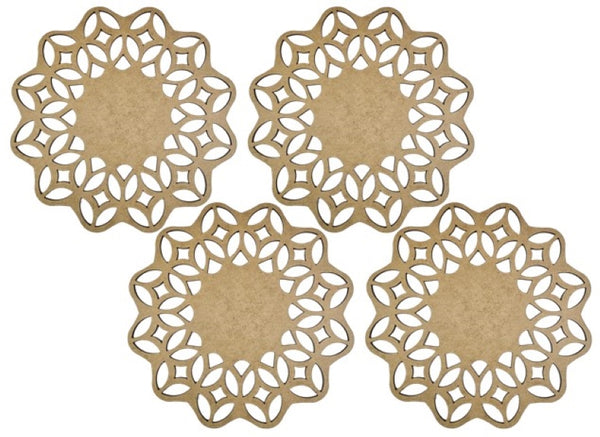 Floral Underplates (Set of 4)