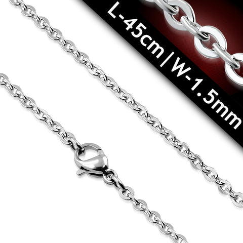 Stainless Steel Flat Oval Link Chain