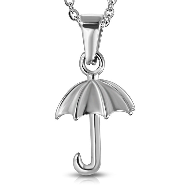Stainless Steel Umbrella Charm Pendant MVA Laser Craft