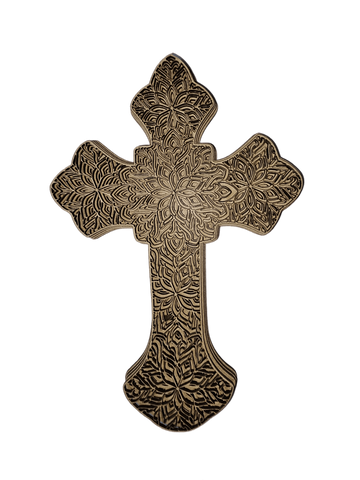 Multi-Layered MDF Cross with Rounded End (4 Layers)