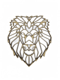 Polygonal African Male Lion Head Wall Art