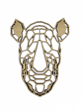 Polygonal Rhino Head Wall Art