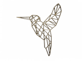 Polygonal Hummingbird in Flight Wall Art