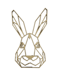 Polygonal Rabbit Head Wall Art