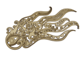 Boho-style Swimming Octopus Wall Art