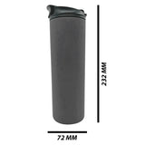 Grey Tall Skinny Tumbler 590ml (20oz) Skinny Double Wall Stainless Steel for Corporate Branded or Personalised Gifts