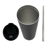 Grey Tall Skinny Tumbler 590ml (20oz) Skinny Double Wall Stainless Steel for Corporate Branded or Personalised Gifts