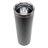 Grey Skinny Tumbler 590ml (20oz) Skinny Double Wall Stainless Steel for Corporate Branded or Personalised Gifts