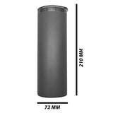 Grey Skinny Tumbler 590ml (20oz) Skinny Double Wall Stainless Steel for Corporate Branded or Personalised Gifts