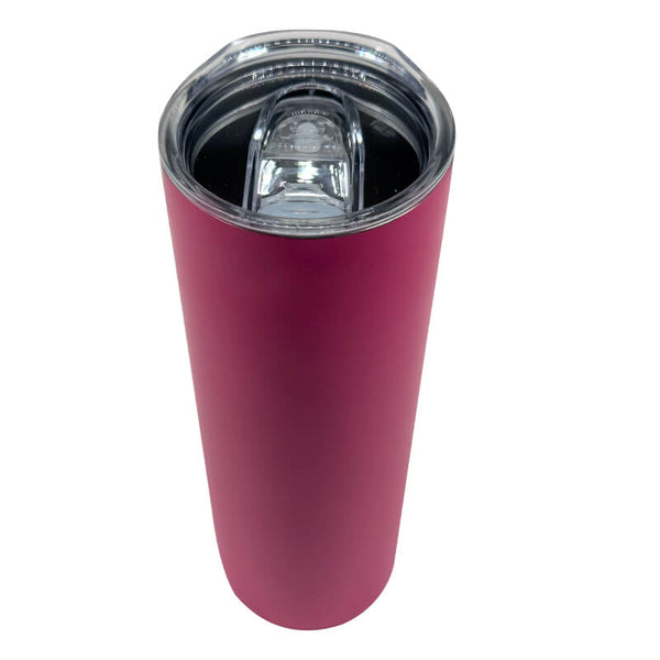 Pink Skinny Tumbler 590ml (20oz) Skinny Double Wall Stainless Steel for Corporate Branded or Personalised Gifts