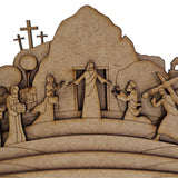 Christian Easter Story Nativity Scene Decoration: A Journey Through the Easter Period (Basic DIY Assembly required)