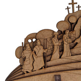 Christian Easter Story Nativity Scene Decoration: A Journey Through the Easter Period (Basic DIY Assembly required)