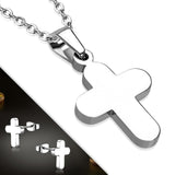 Stainless Steel Latin Cross Pendant & Pair of Stud Earrings (SET)